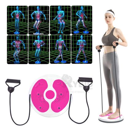 Disco Giratorio para Ejercitar el Abdomen Color Fucsia