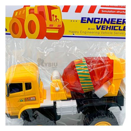 Carro de Juguete en Color Amarillo Y+Stickers