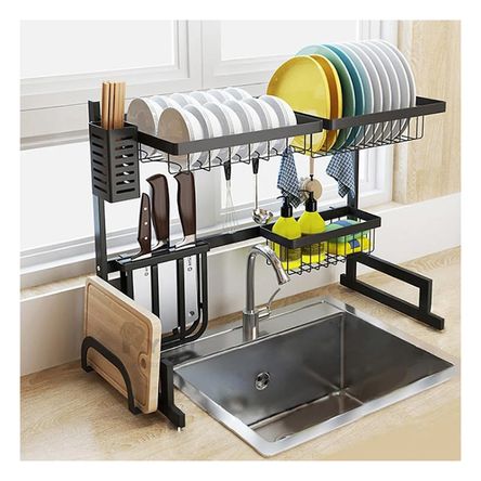 Escurridor Organizador de 85 cm en Negro Y+Papel de Regalo Escurridor Organizador de 85 cm en Negro Y+Papel de Regalo