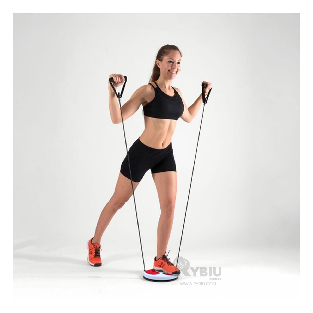 Disco que Rota para Abdomen con Ligas Rojo Y+Papel de Regalo