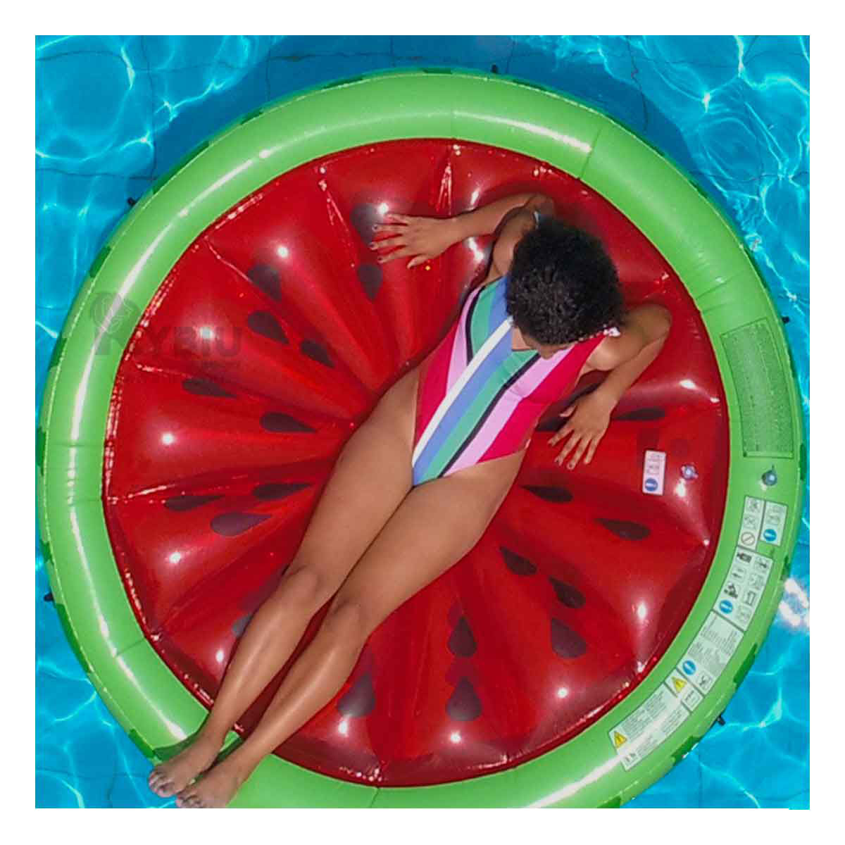 Flotador de Diseño de Sandia en Multicolor