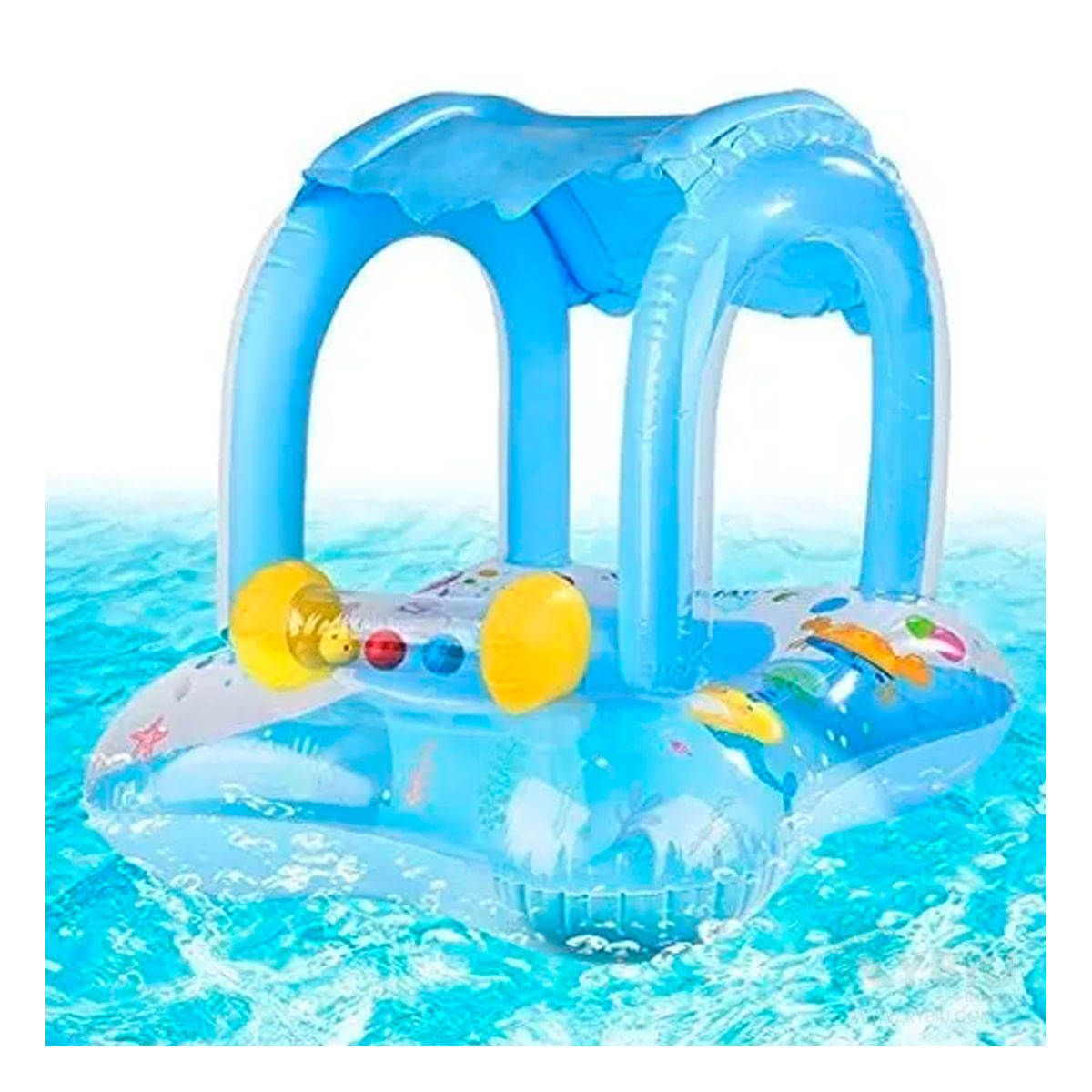 Flotador Practico de Vinilo Azul Y+Agendita