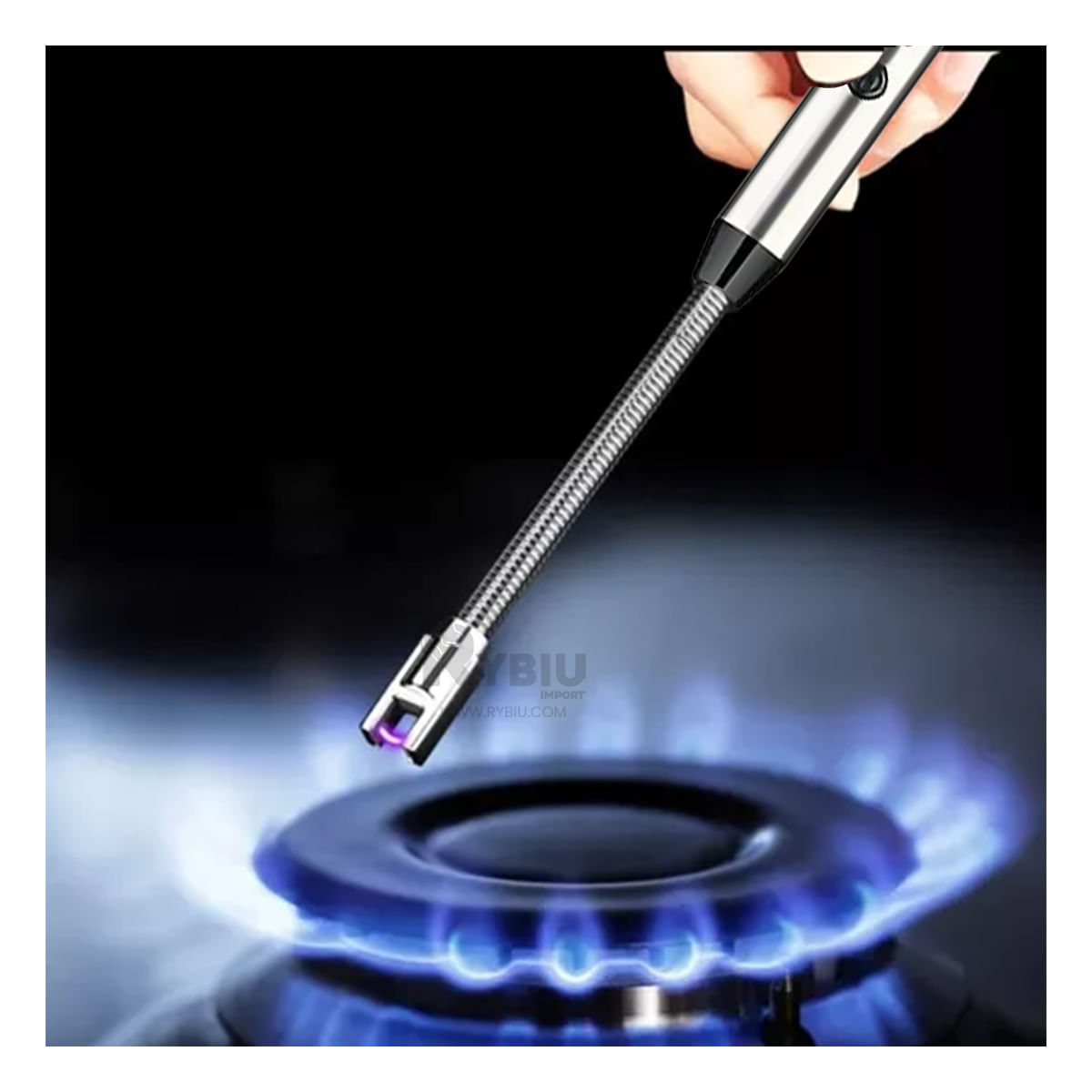 Encendedor Portatil Ideal para Viajes en Color Plateado