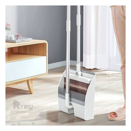 Escoba Magica con Recogedor en Color Blanco Escoba Magica con Recogedor en Color Blanco