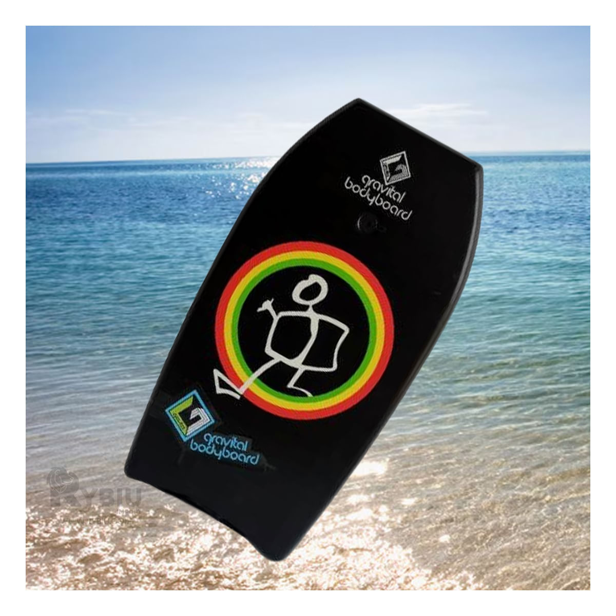 Bodyboard Aerodinamico en Color Negro Y+Papel de Regalo