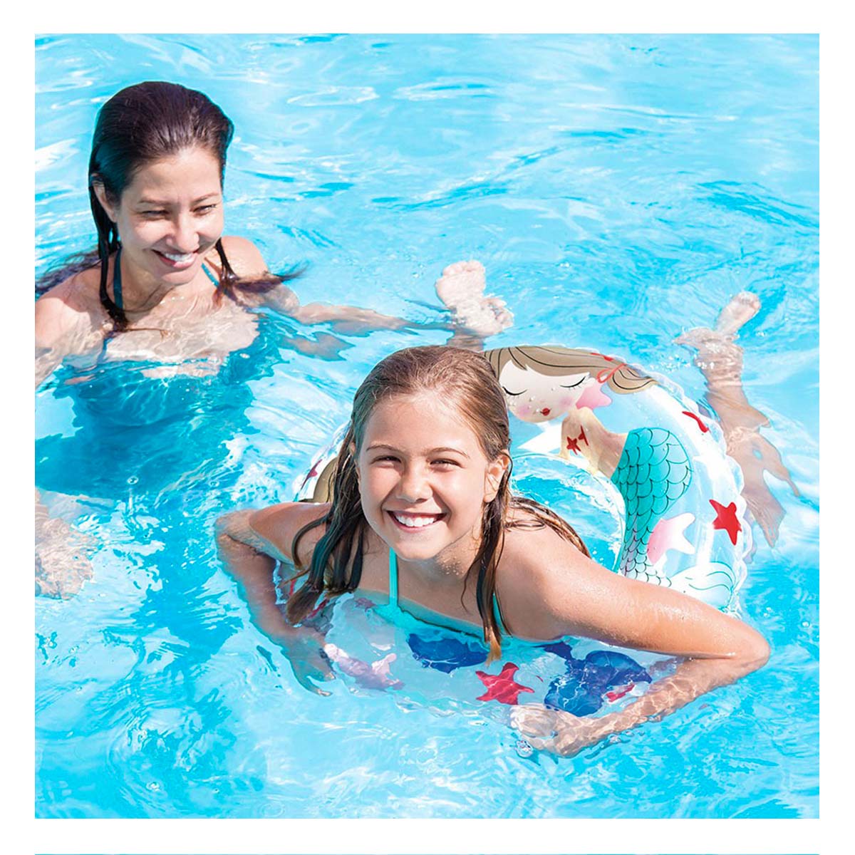 Flotador Chico Practico de Color Blanco Y+Papel de Regalo