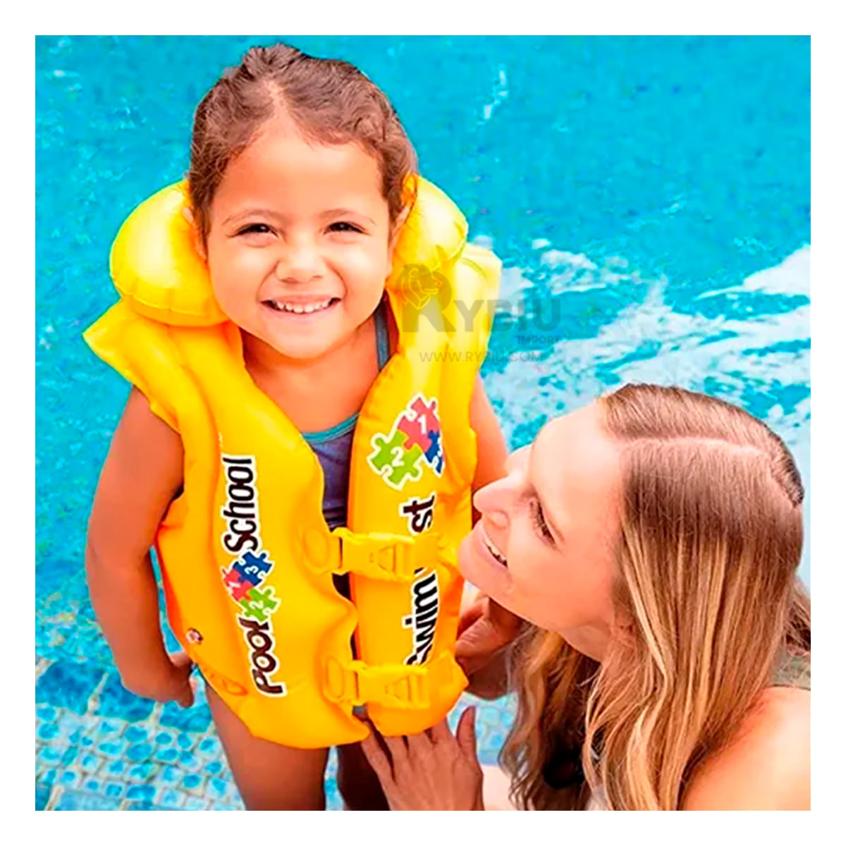 Chaleco Salvavidas para Niños en Amarillo Y Papel de Regalo