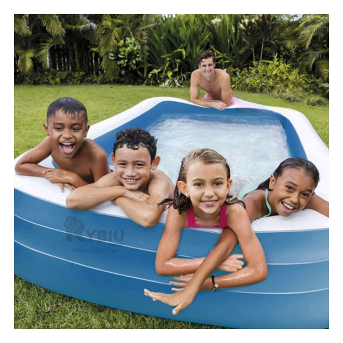 Piscina para Niños Rectangular Celeste Y+Agendita