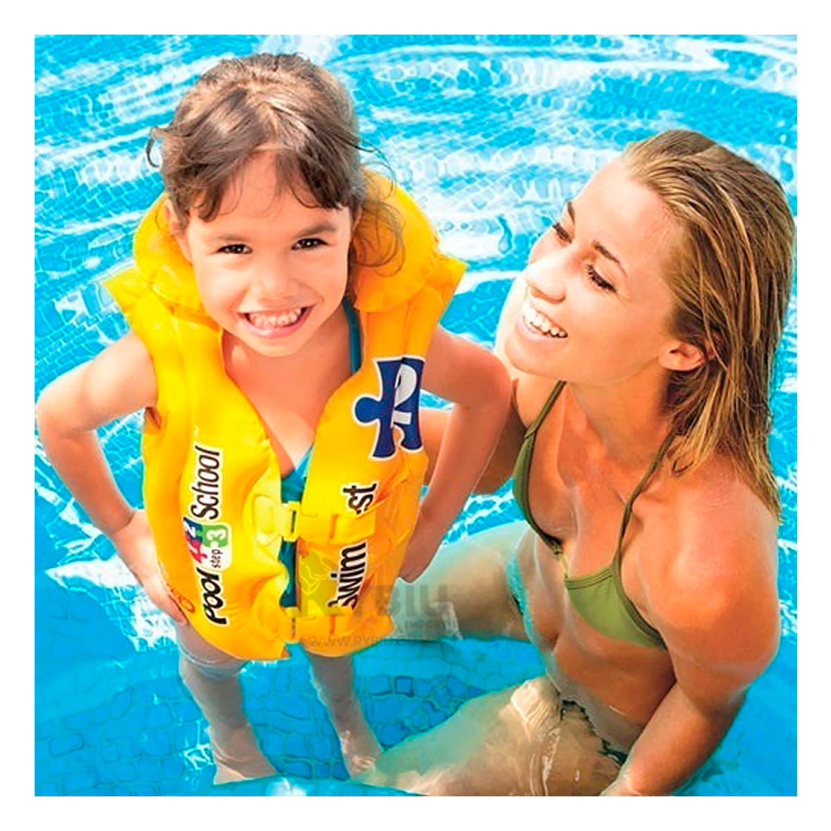 Chaleco Inflable Salvavidas en Color Amarillo