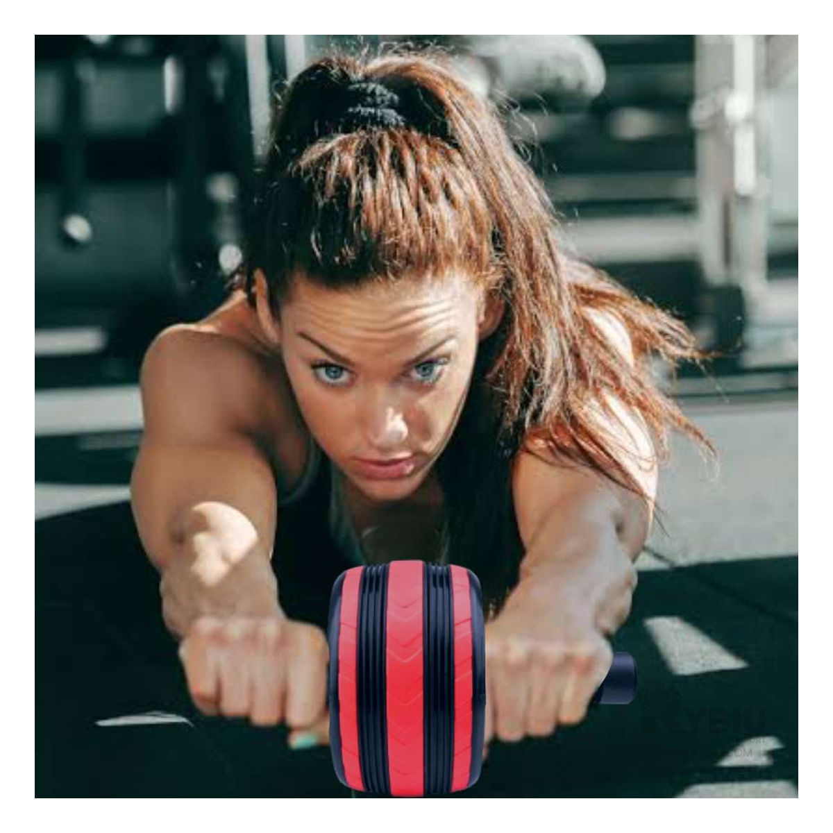Rueda Abdominal AB Roller en Color Rojo