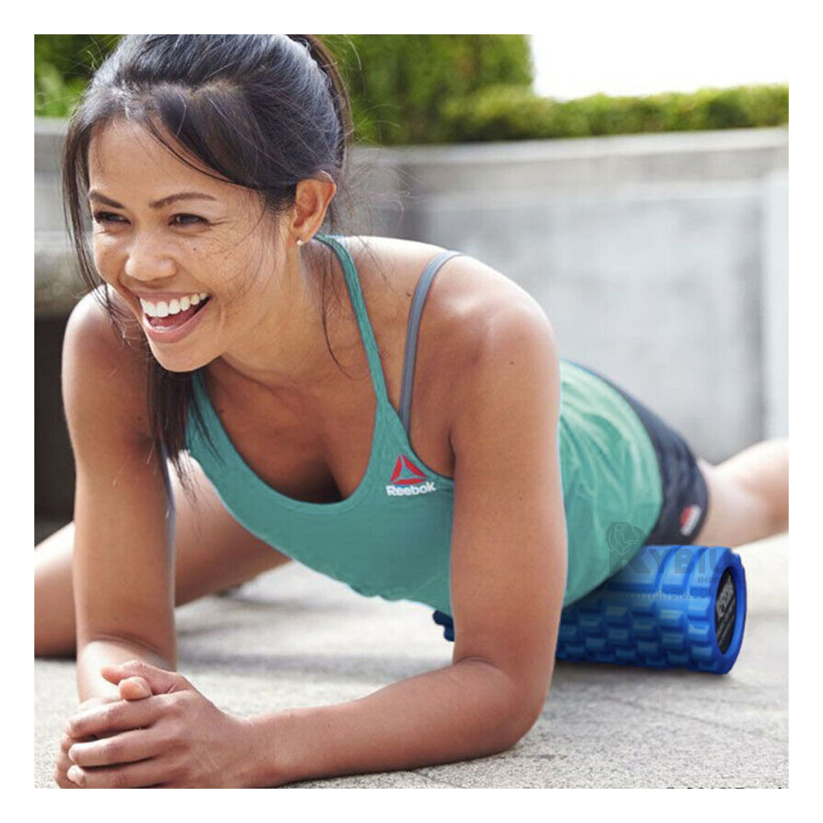 Roler Rodillo para Hacer Abdominales de Color Celeste