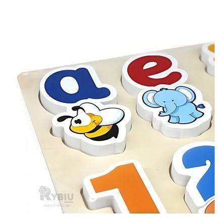 Rompecabeza para Aprendizaje Funcional de Madera Y+Stickers Rompecabeza para Aprendizaje Funcional de Madera Y+Stickers