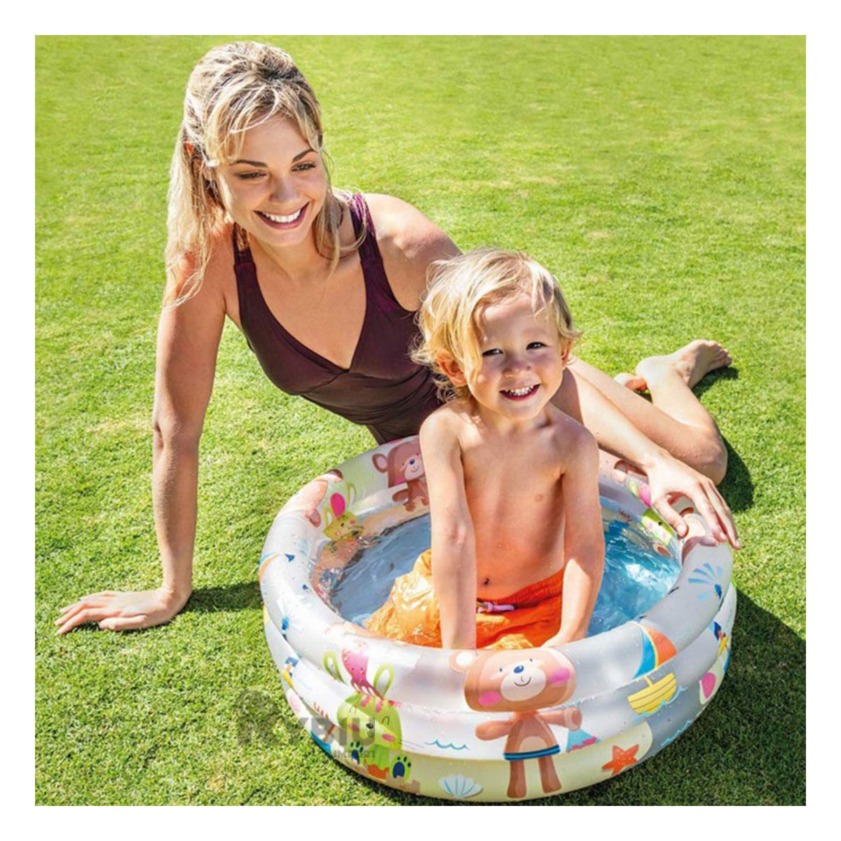 Piscina con Figuras de Ositos Ideal para Bebes Multicolor