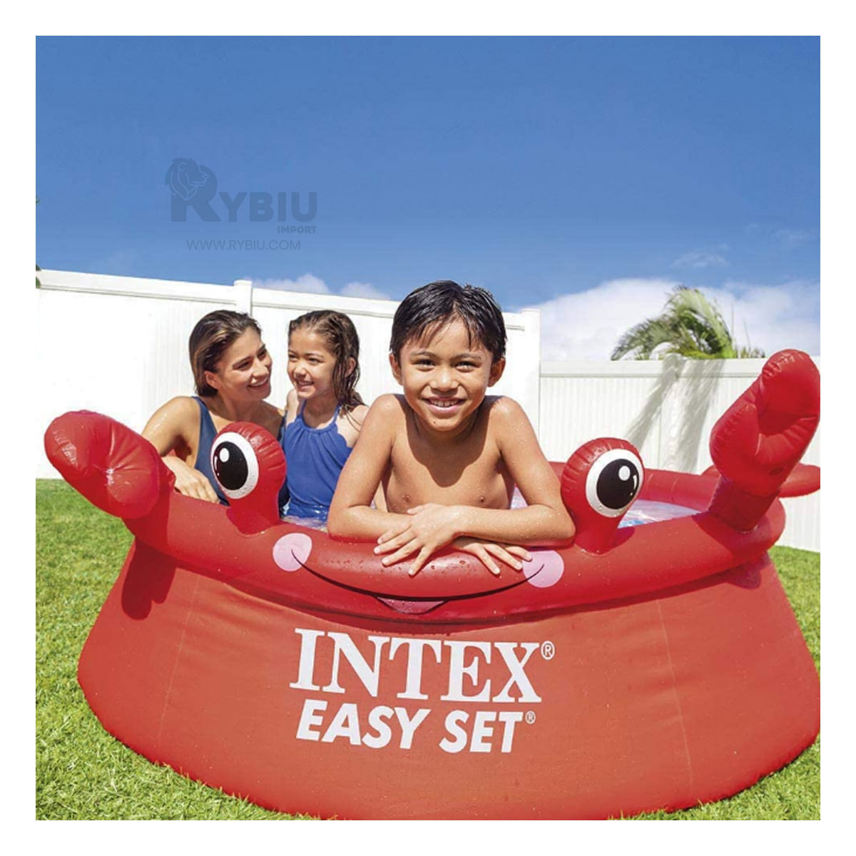 Piscina Funcional con Aspecto de Cangrejo Y+Stickers