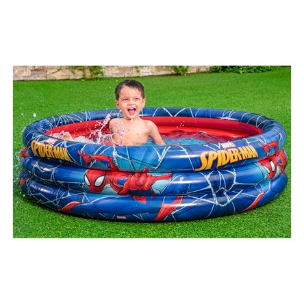 Piscina Redonda Inflable en Color Azul Y+Stickers Piscina Redonda Inflable en Color Azul Y+Stickers