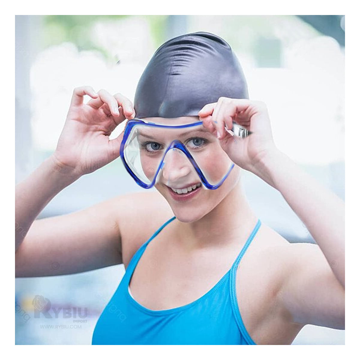 Lentes para Visibilidad en el Agua en Azul Y+Papel de Regalo