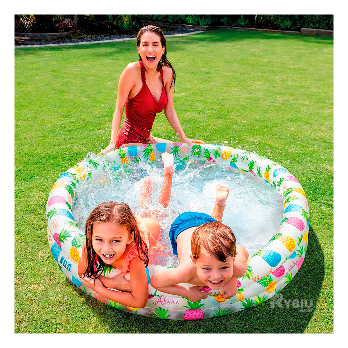 Piscina con Decoraciones en Multicolor Y+Papel de Regalo