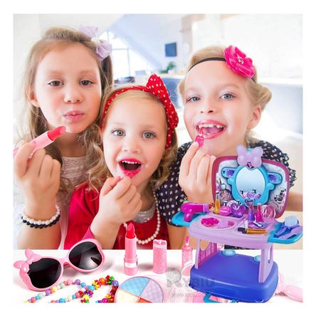 Set de Juguete de Maquillaje en Morado Y+Papel de Regalo Set de Juguete de Maquillaje en Morado Y+Papel de Regalo