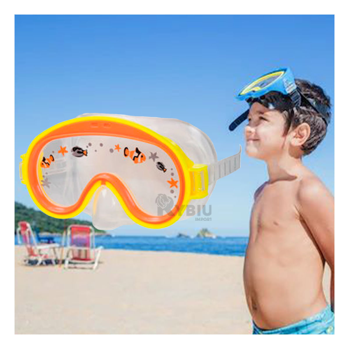 Lentes Excelentes para el Mar y Buceo Anaranjado Y+Agendita