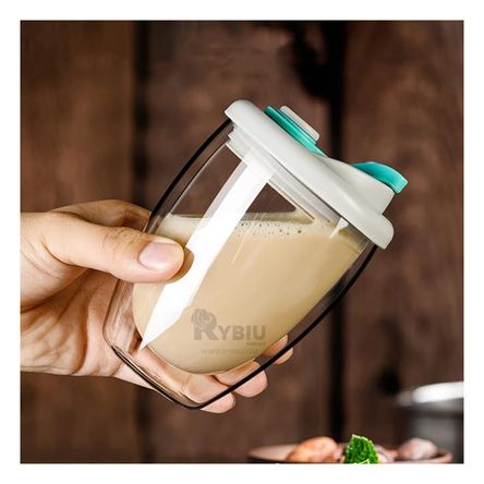 Vaso de Vidrio Funcional Tapa Plomo con Celeste Vaso de Vidrio Funcional Tapa Plomo con Celeste