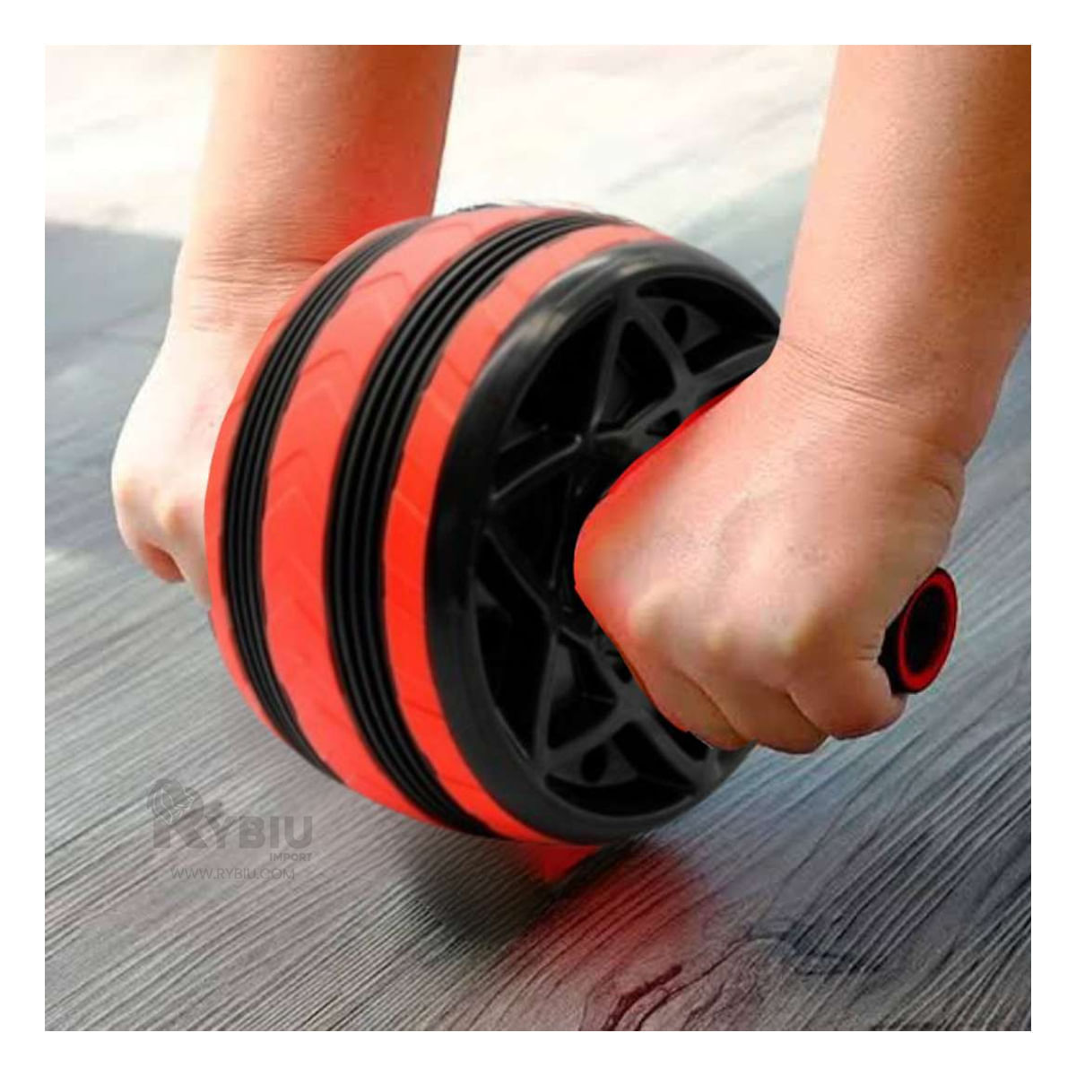 Rueda para Abdominales en Tono Rojo Y+Stickers