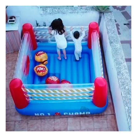 Saltarin de Facil Armado de Color Azul Y+Stickers