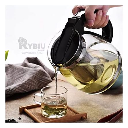 Tetera Estetica para Cocina de Color Negro Y+Stickers Tetera Estetica para Cocina de Color Negro Y+Stickers