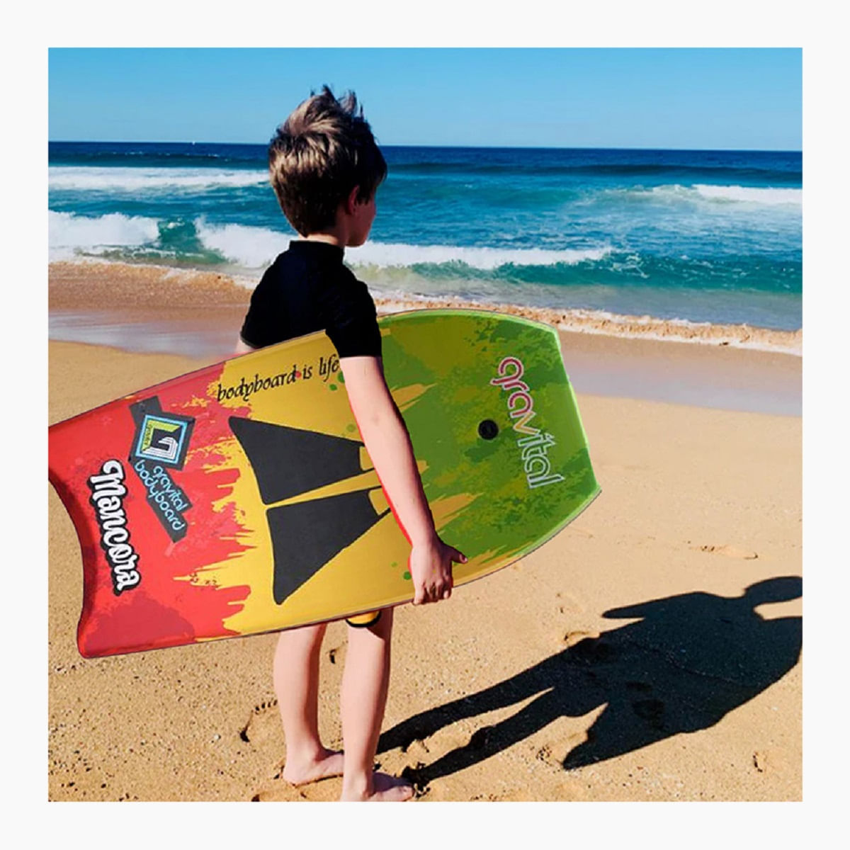 Tabla para Nadar Versátil Multicolor Y+Stickers