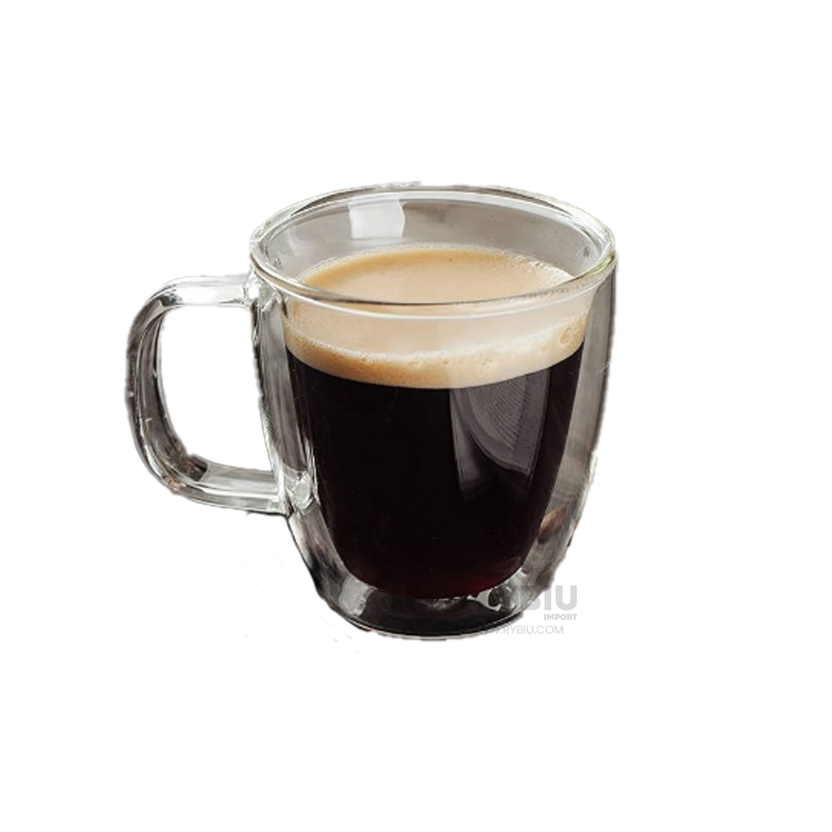 Taza Doble Capa 100 ML en Transparente Y+Stickers