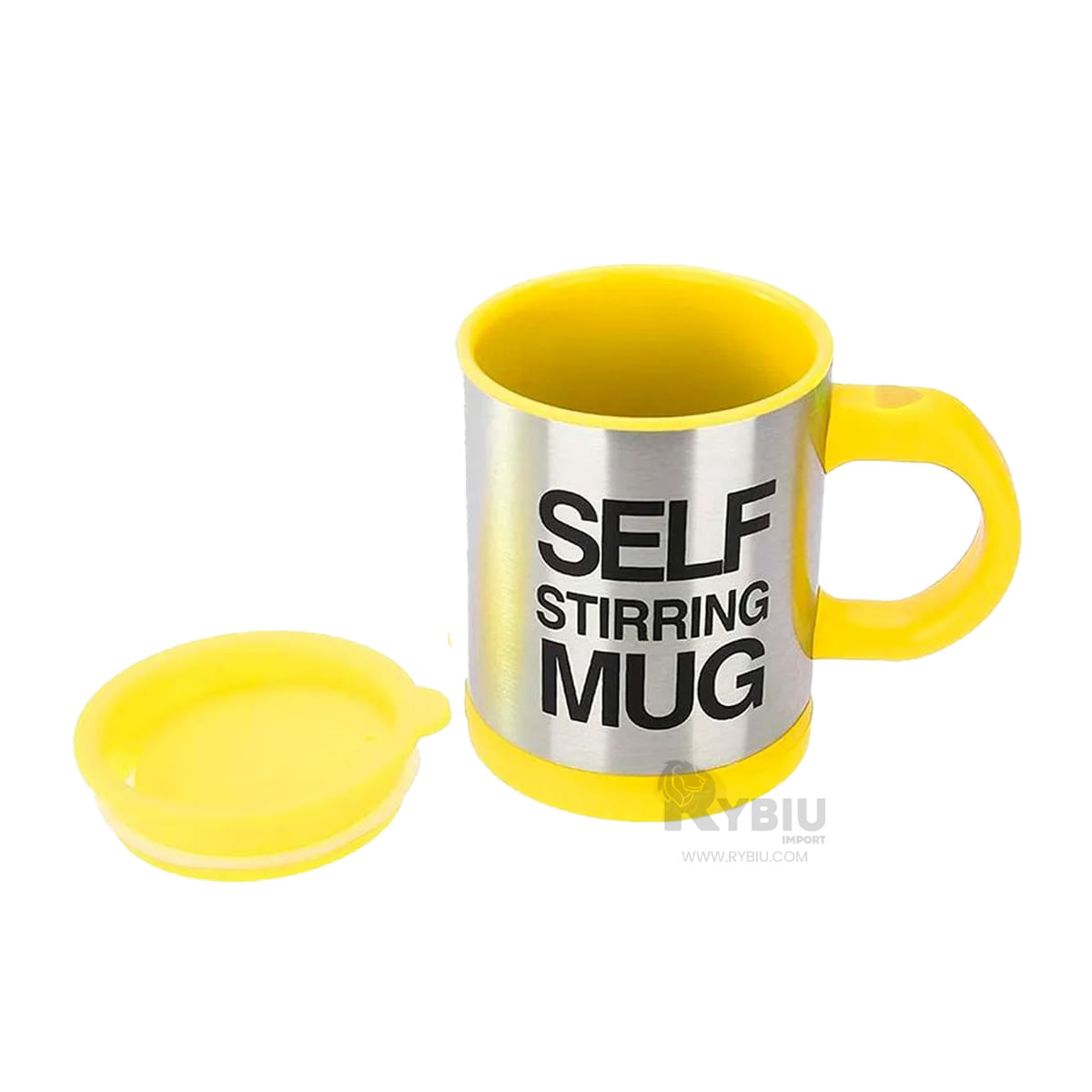 Taza Mezcladora de 400 ml Color Amarillo Y+Papel de Regalo