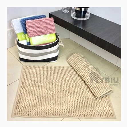 Tapete de Microfibra en Color Crema Y+Papel de Regalo Tapete de Microfibra en Color Crema Y+Papel de Regalo