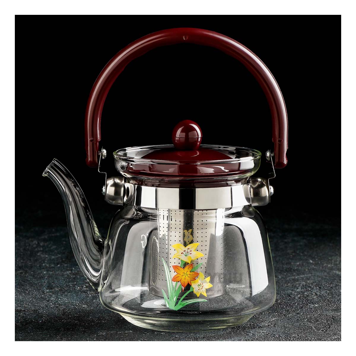 Jarra Duradera de 600 ml en Transparente Y+Papel de Regalo