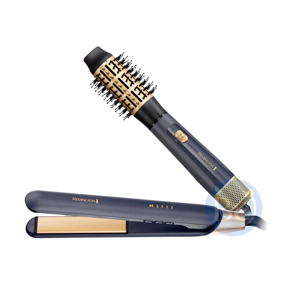 Combo Remington Sapphire Luxe Alisadora S5805 y Cepillo AS20A