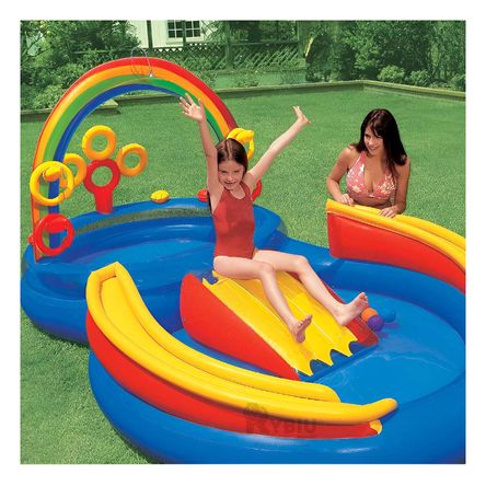 Inflable Arcoiris para Piscina en Multicolor Inflable Arcoiris para Piscina en Multicolor
