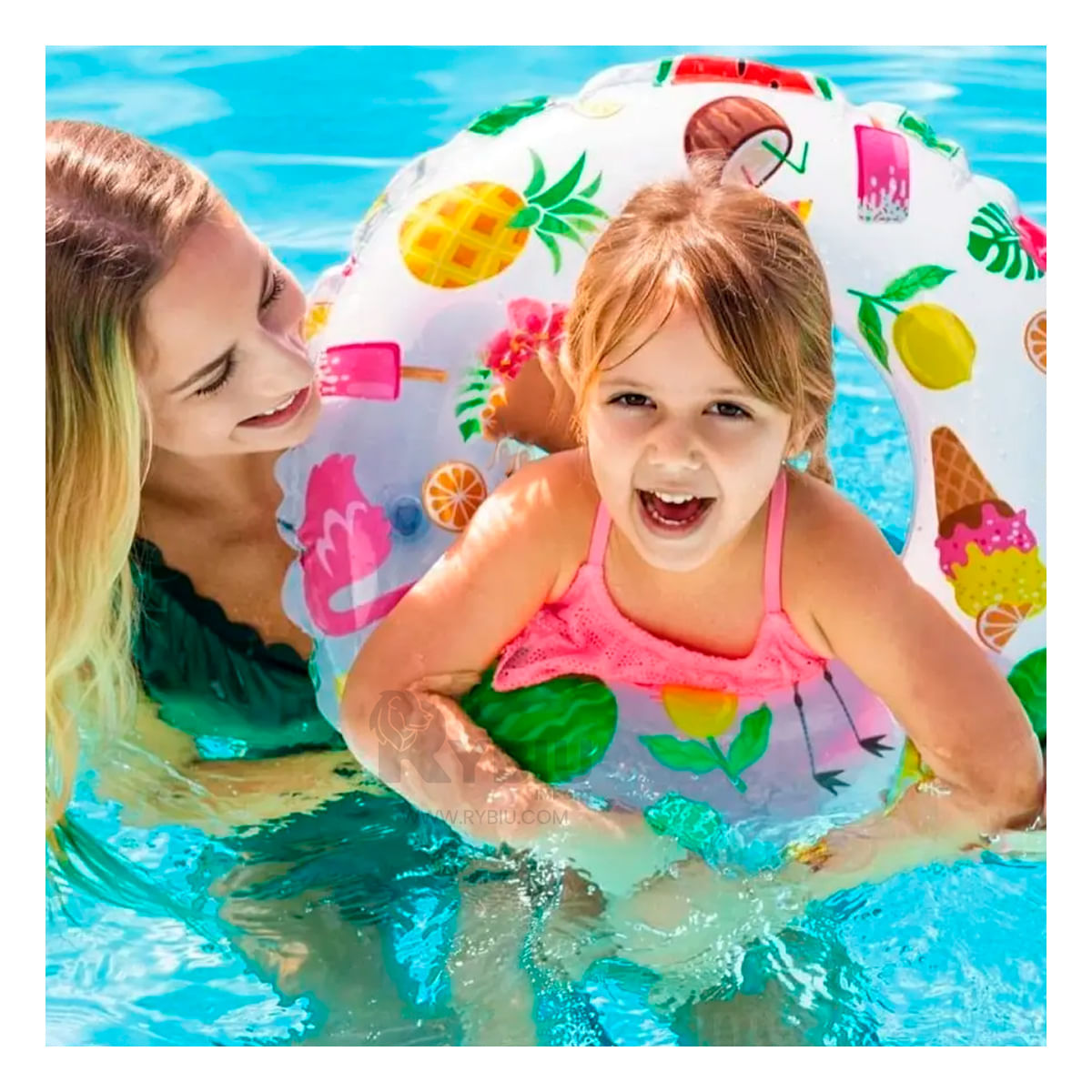 Flotador Exclusivo para Niños Color Blanco Y+Stickers