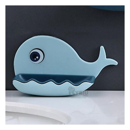 Jabonera Infantil y Practica de Color Celeste Y+Stickers