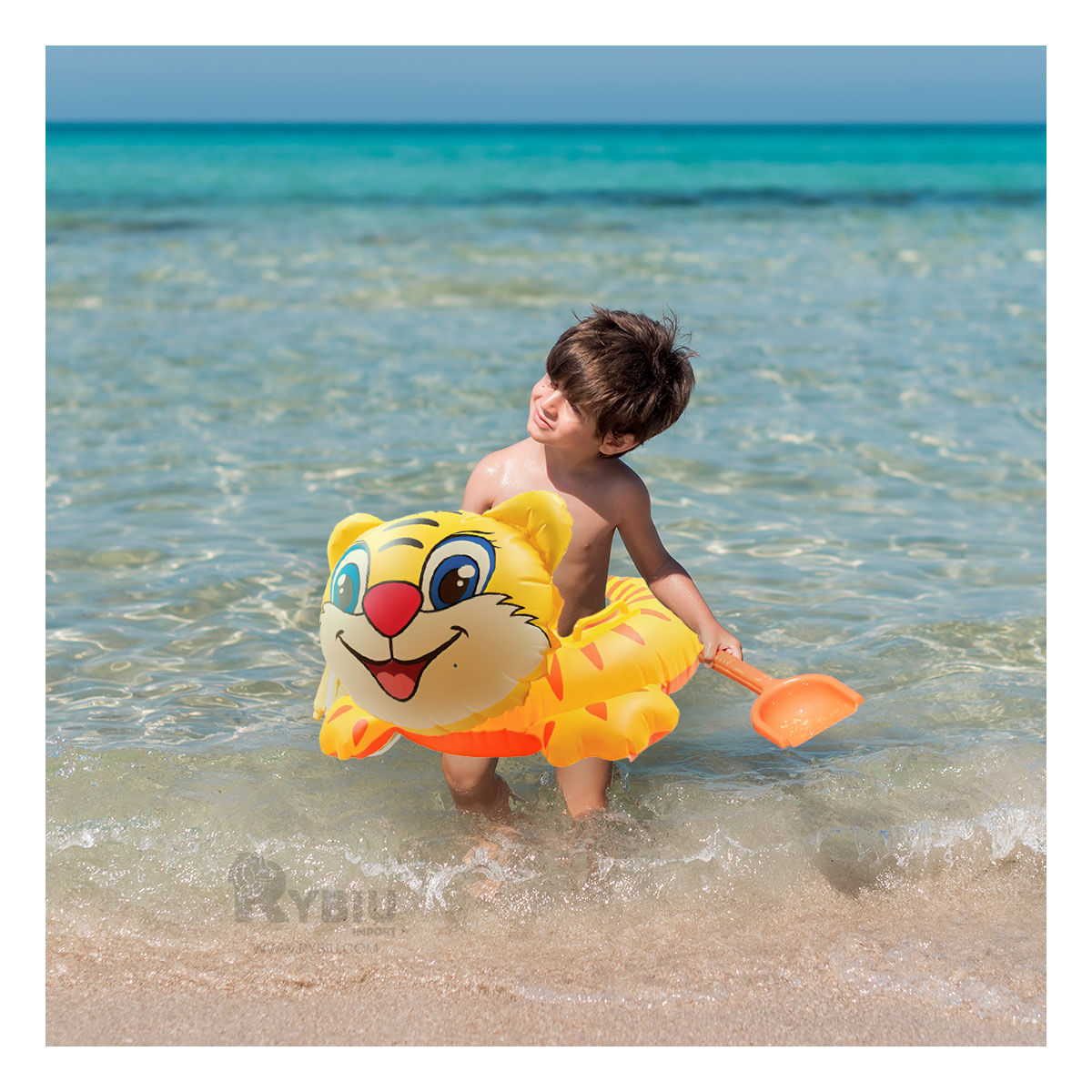 Flotador Útil y Estético para Playa Amarillo Y+Agendita