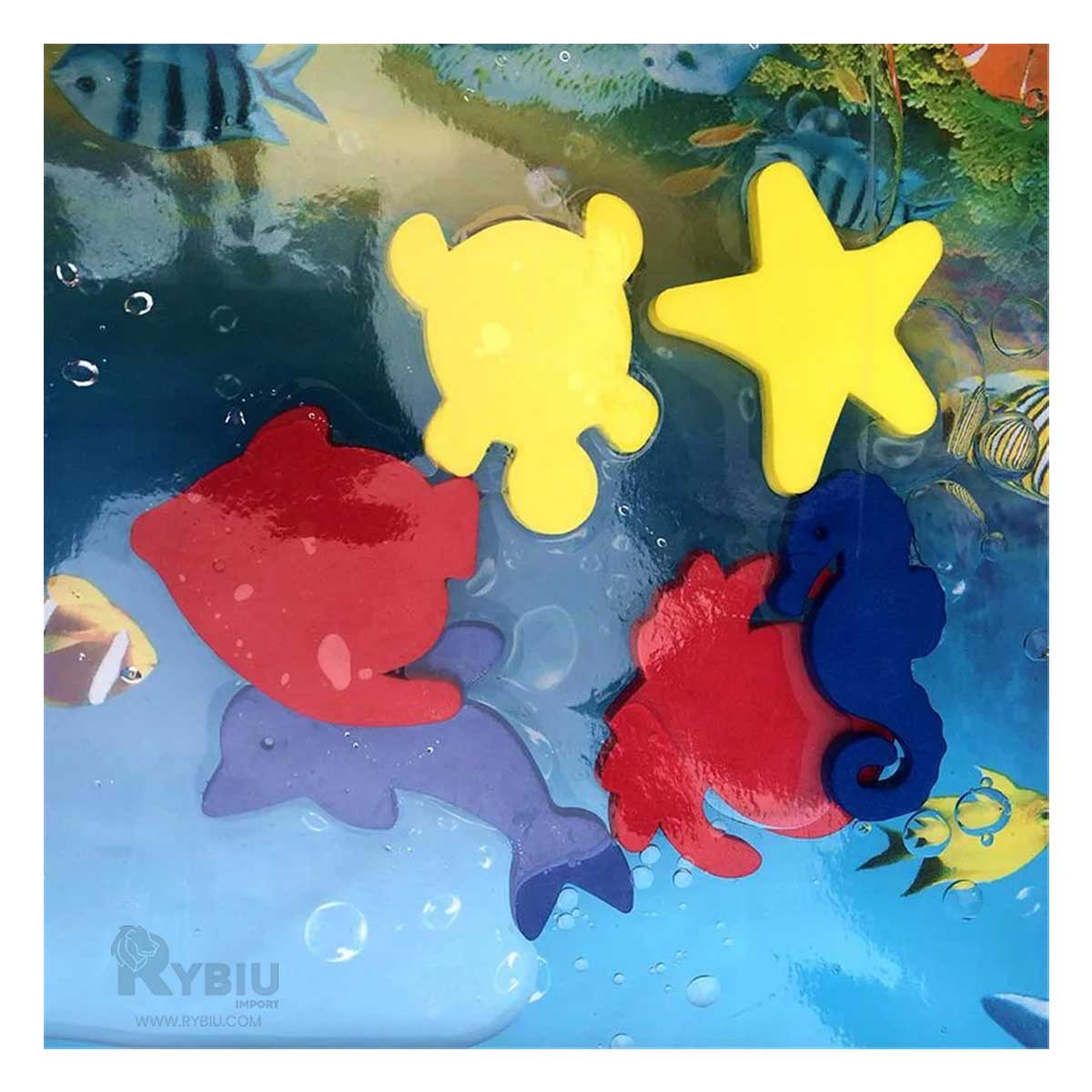 Inflable de Diversion para Bebe de Agua en Azul Y+Stickers