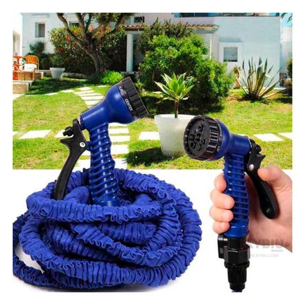 Manguera Flexible de Riego de 30 Metros en Color Azul Manguera Flexible de Riego de 30 Metros en Color Azul