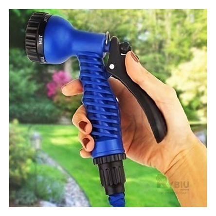 Manguera Flexible de Riego de 45 Metros en Color Azul