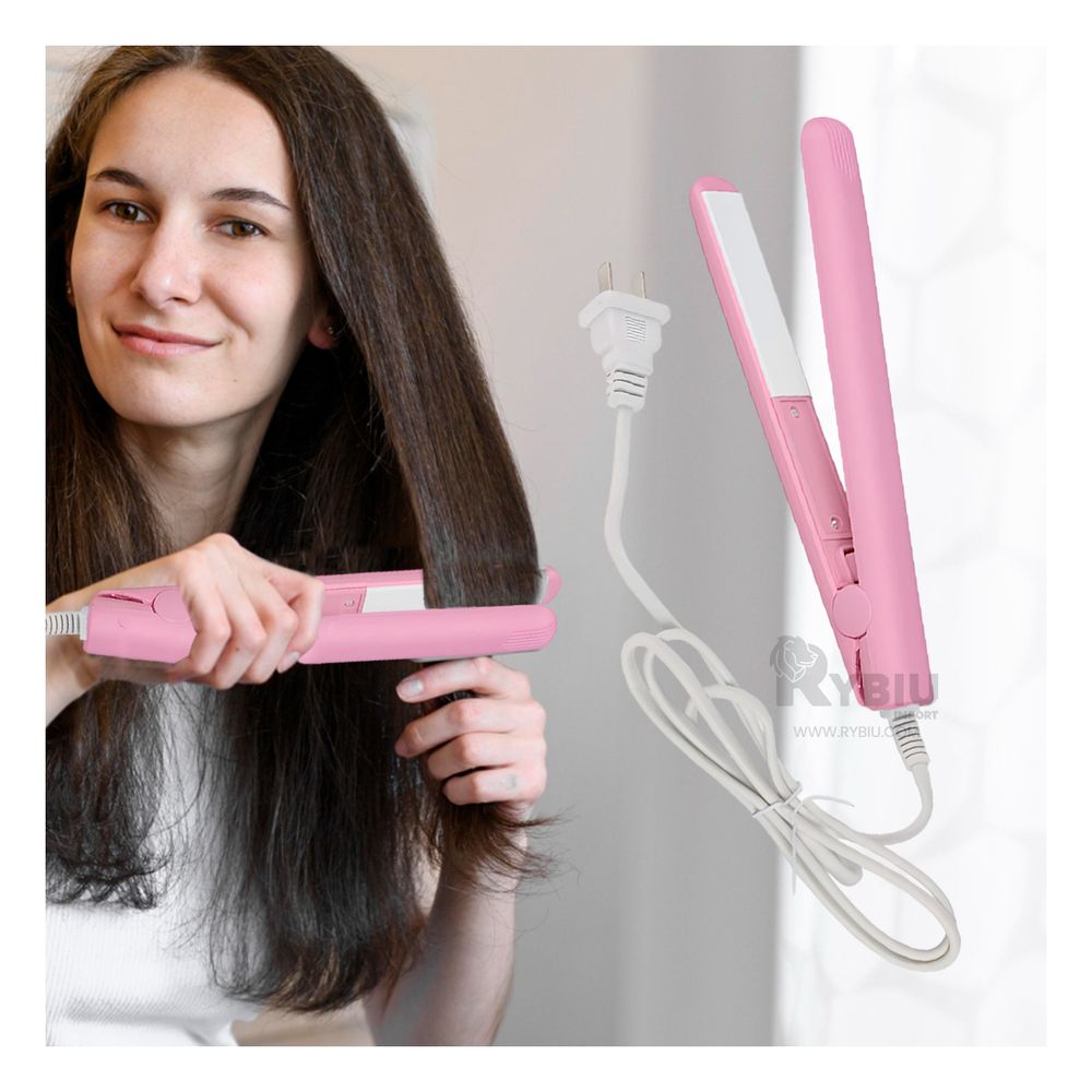 Mini Plancha de Carga Rapida de Color Rosado Y+Agendita Mini Plancha de Carga Rapida de Color Rosado Y+Agendita