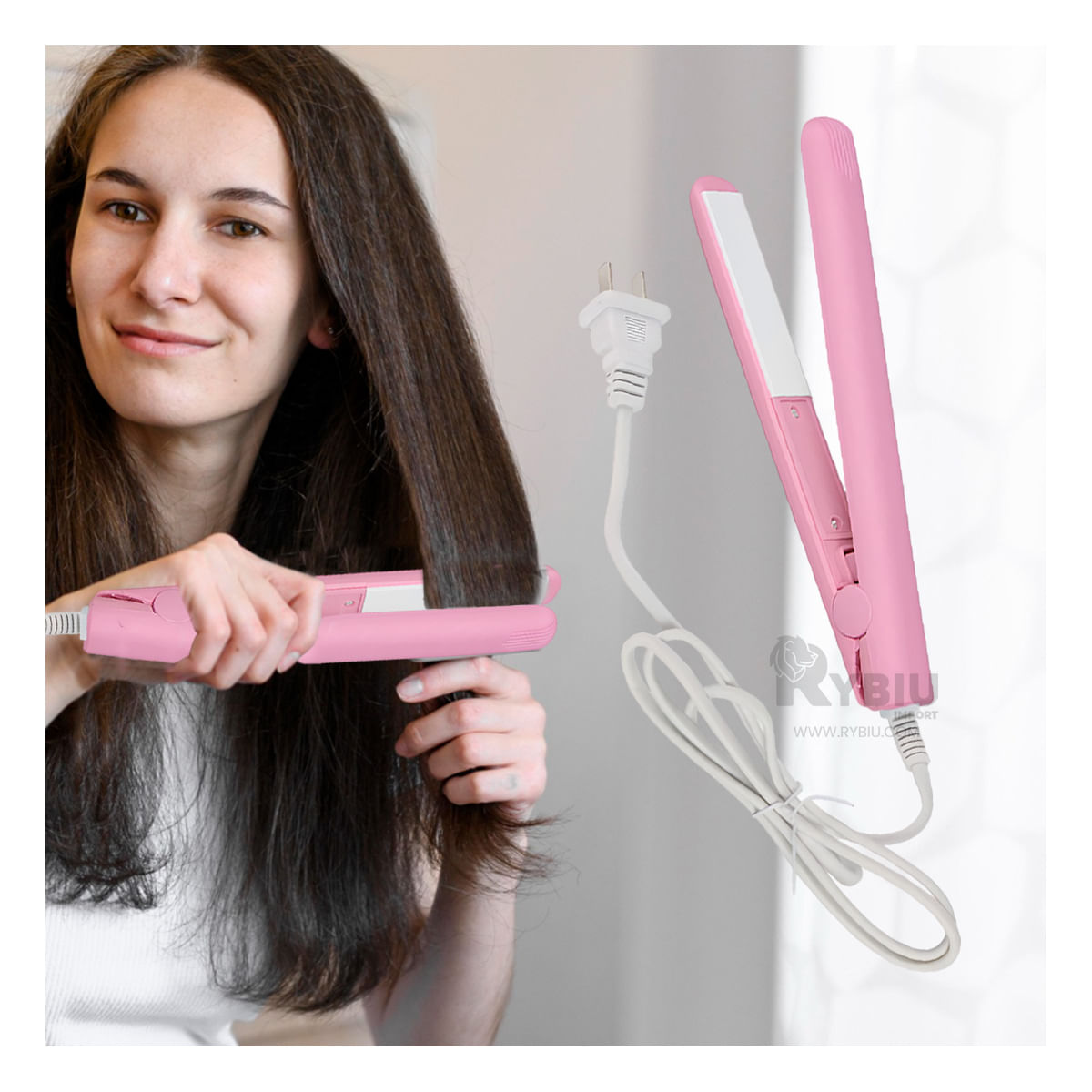 Mini Plancha de Carga Rapida de Color Rosado Y+Agendita