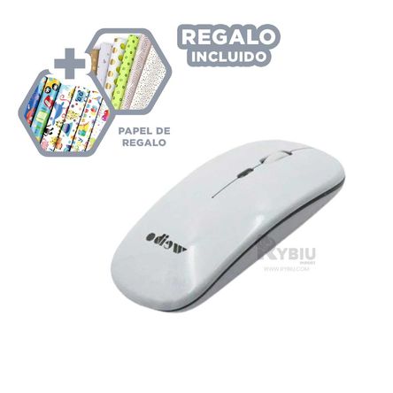 Mouse de Bateria Recargable Blanco Y+Papel de Regalo Mouse de Bateria Recargable Blanco Y+Papel de Regalo