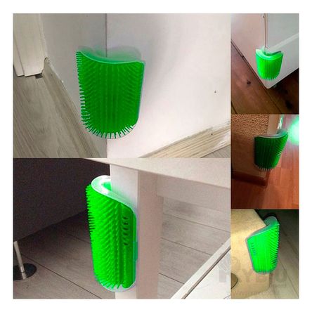 Rascador Esquinero para Gatos Llamativo en Color Verde Rascador Esquinero para Gatos Llamativo en Color Verde