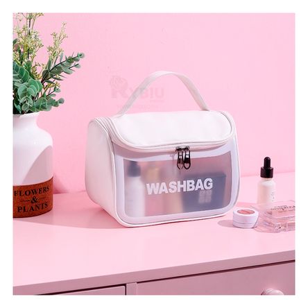 Neceser Blanco Transparente de Maquillaje Neceser Blanco Transparente de Maquillaje