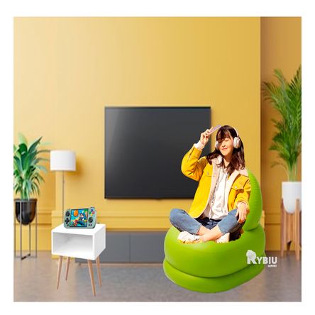 Sofa Comodo y Transportable de Color Verde Sofa Comodo y Transportable de Color Verde