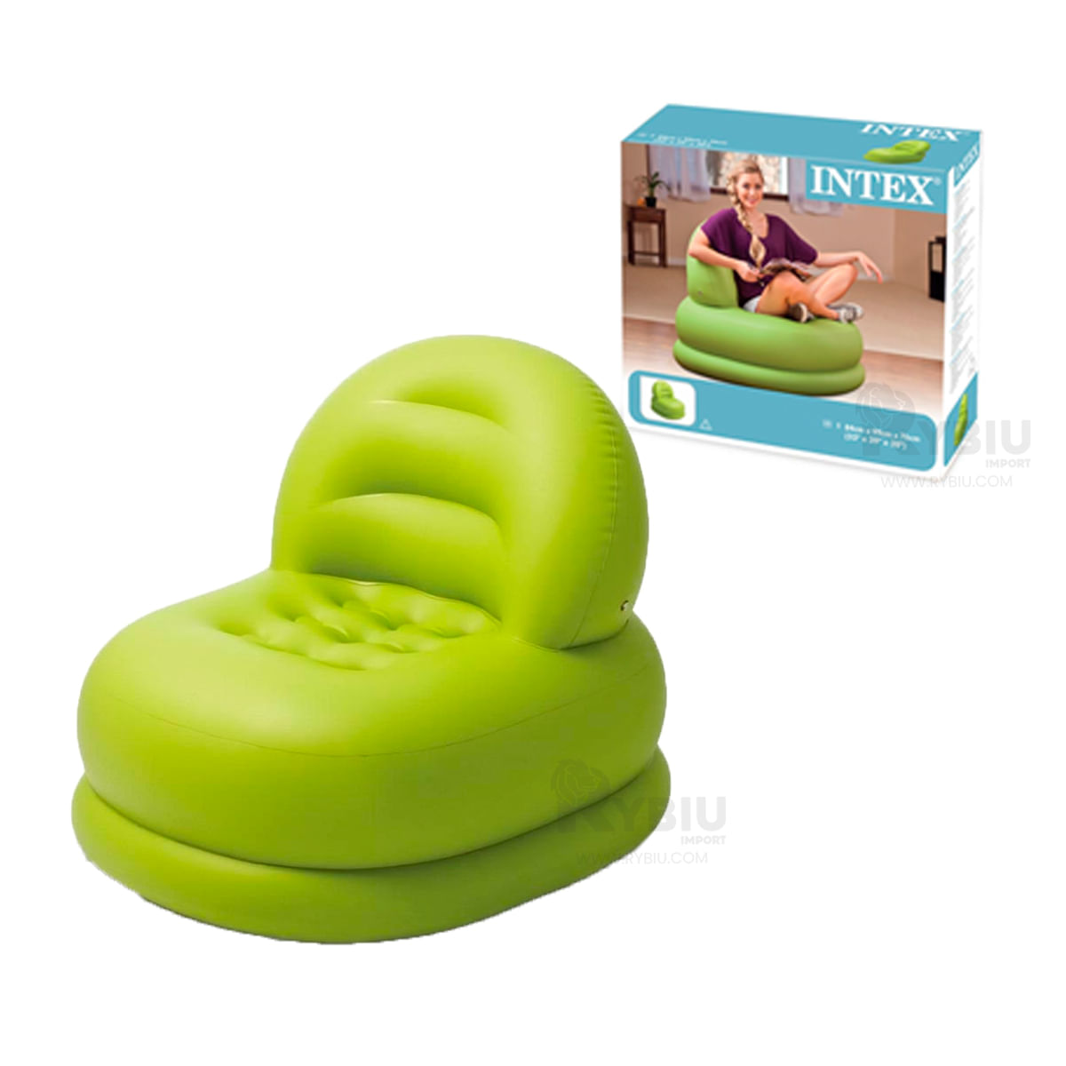 Sofa Facil de Armar en Color Verde Y+Stickers