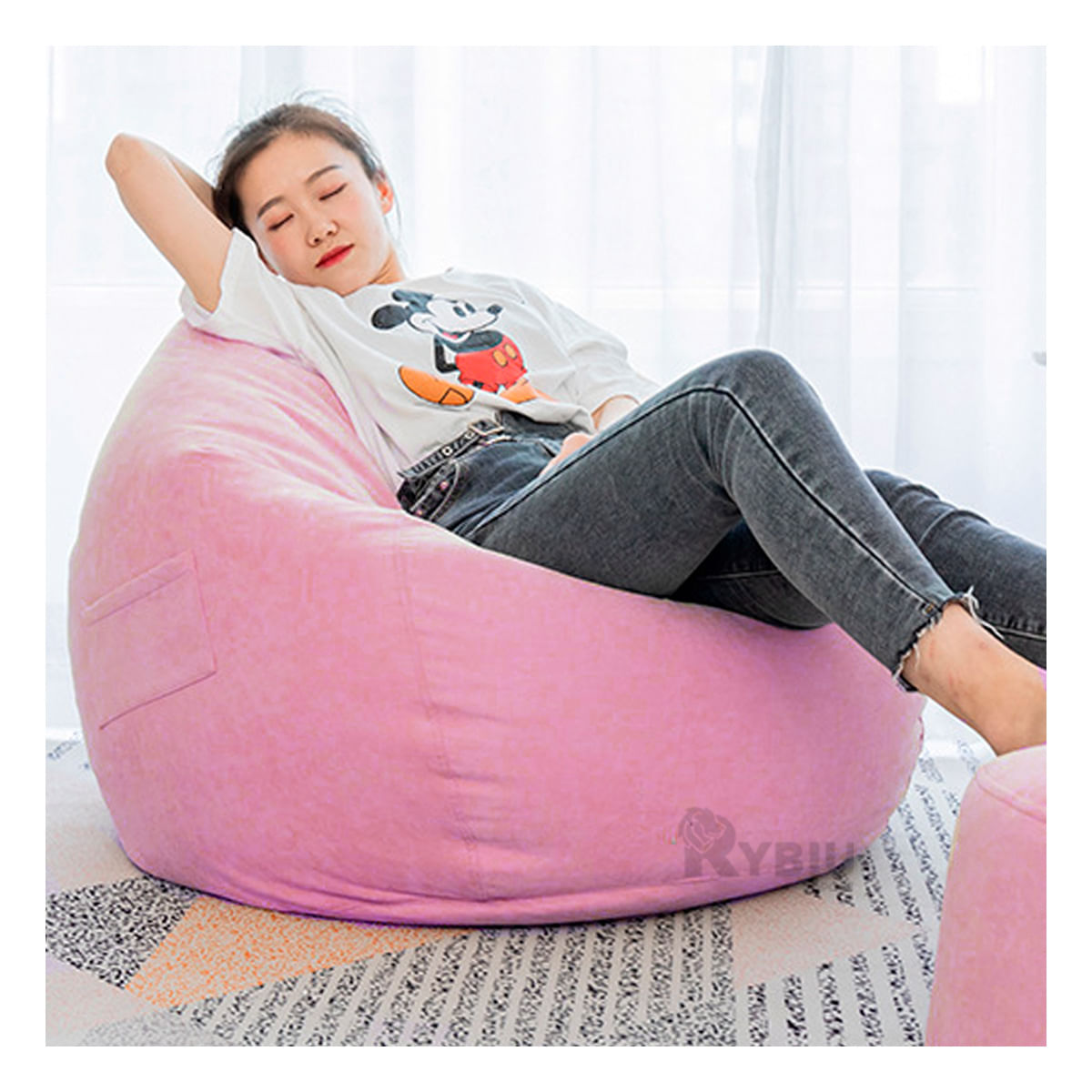 Sofa Ideal para Dormitorio en Rosado Y+Papel de Regalo