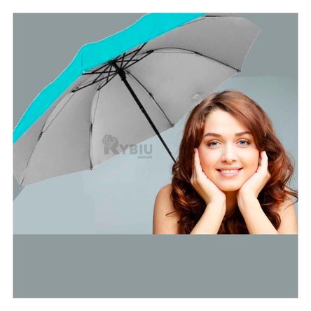 Sombrilla Plegable Portatil para Cartera en Celeste Sombrilla Plegable Portatil para Cartera en Celeste