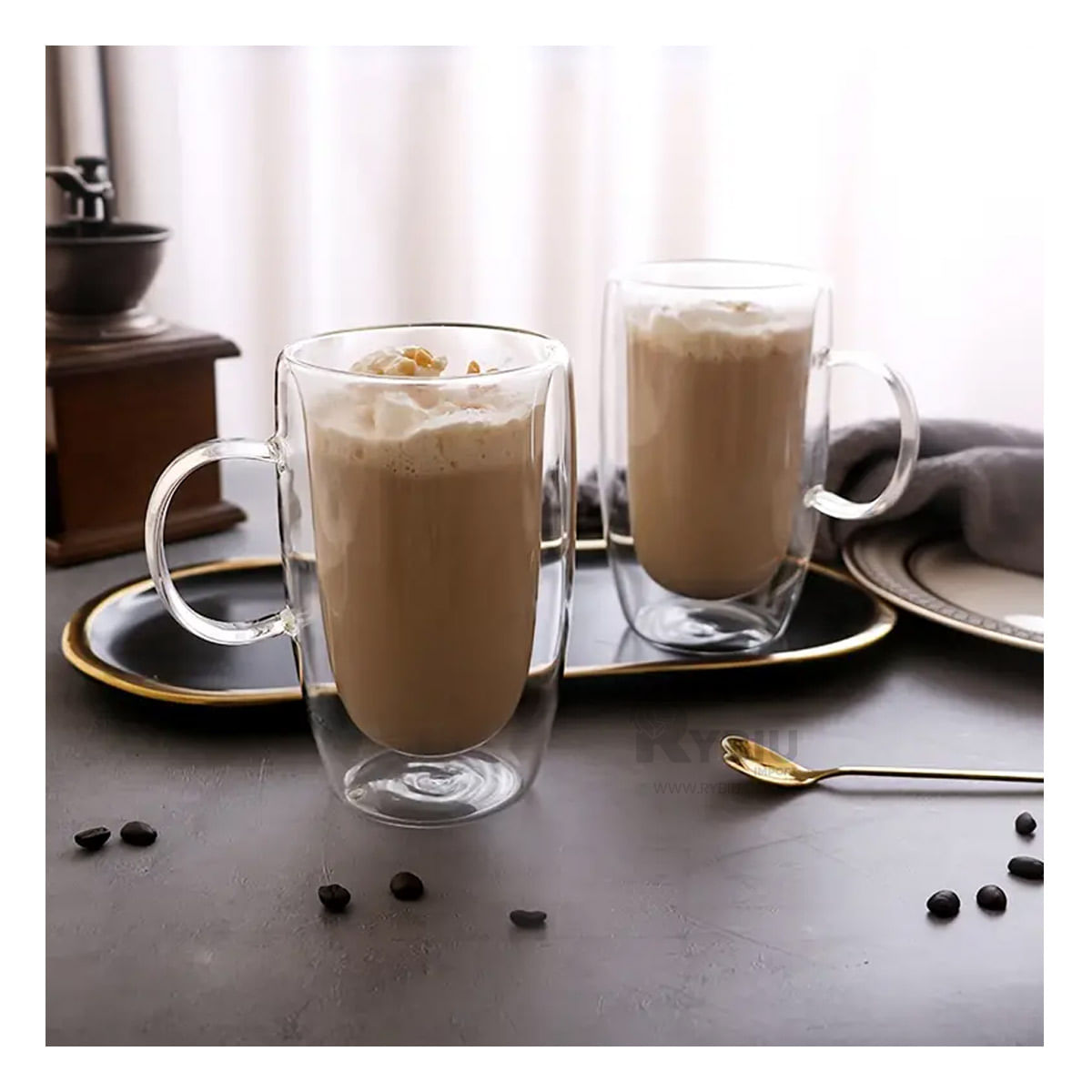 Taza para Bebidas Calientes y Frias en Transparente